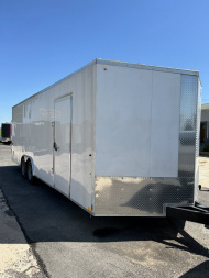 New SALE! 2024 Pace American 8.5x24 Car Hauler Trailer -5200lb Axles-SCREWLESS EXTERIOR