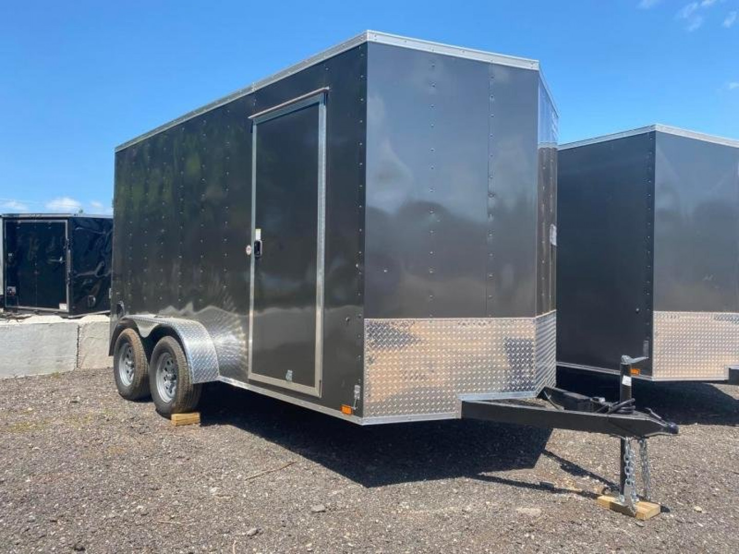 New 2023 Pace American 7x14 Tandem Axle Enclosed Cargo Trailer
