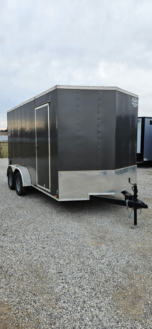 New 2023 Pace American 7x14 Tandem Axle Enclosed Cargo Trailer