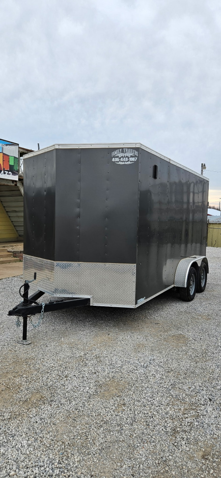 New 2023 Pace American 7x14 Tandem Axle Enclosed Cargo Trailer
