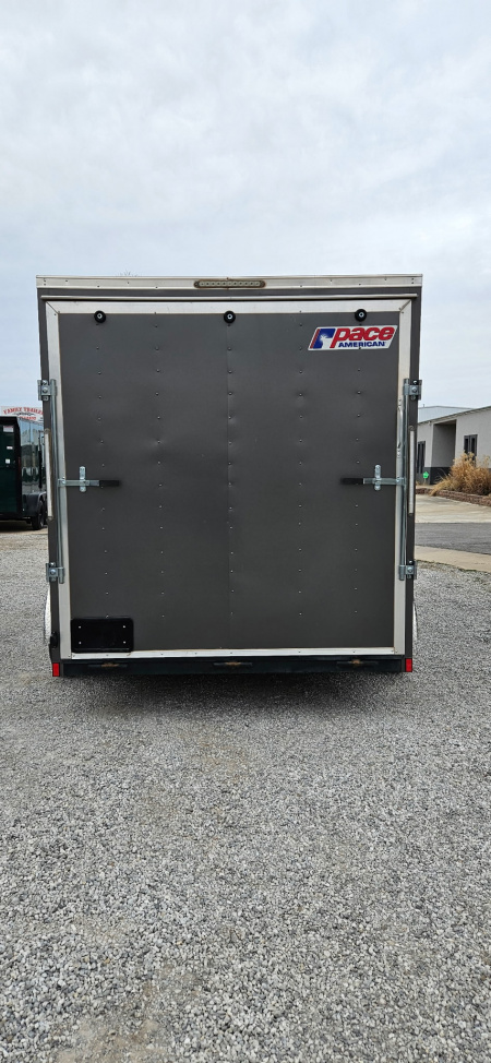 New 2023 Pace American 7x14 Tandem Axle Enclosed Cargo Trailer