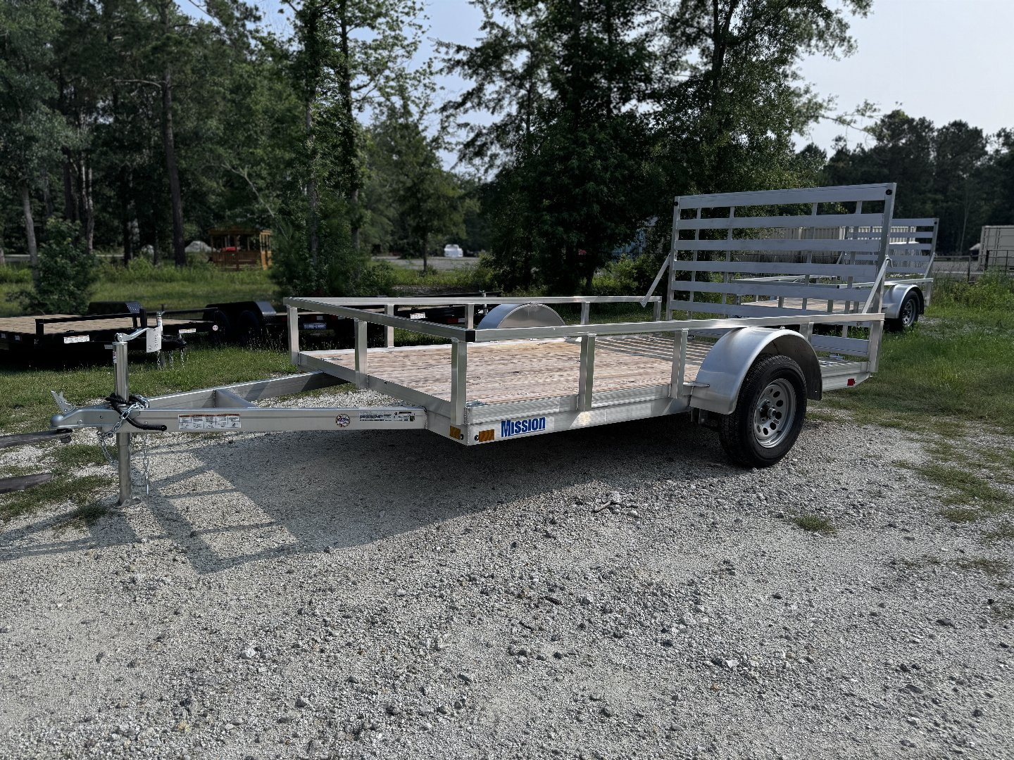 New Misson 80x12 3K Single Axle Utility Trailer