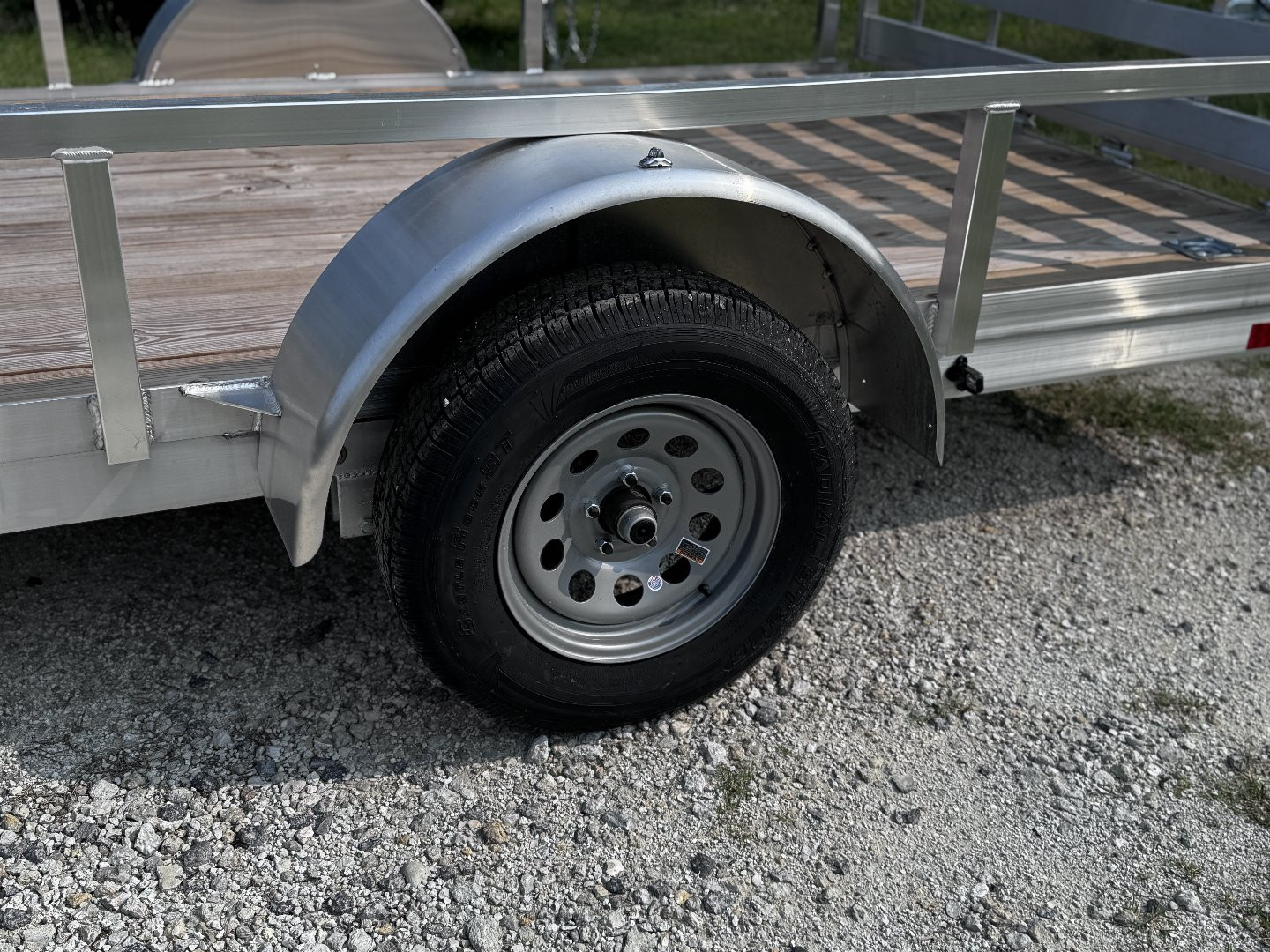 New Misson 80x12 3K Single Axle Utility Trailer