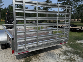 New Misson 80x12 3K Single Axle Utility Trailer