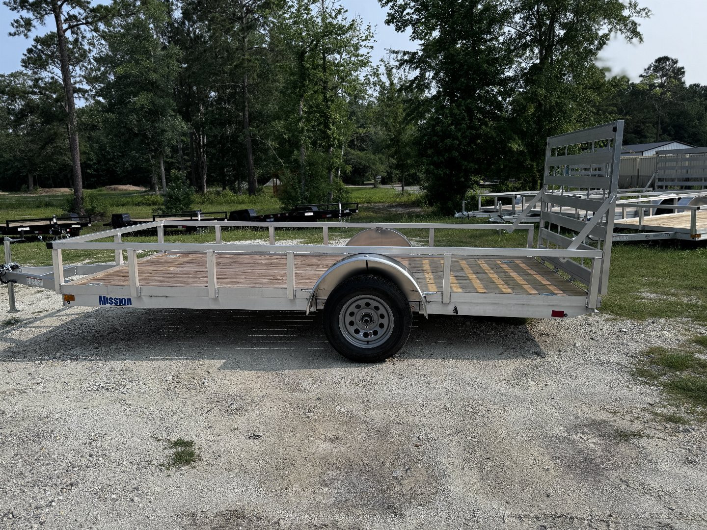 New Misson 80x14 Single Axle 3K Utility Trailer