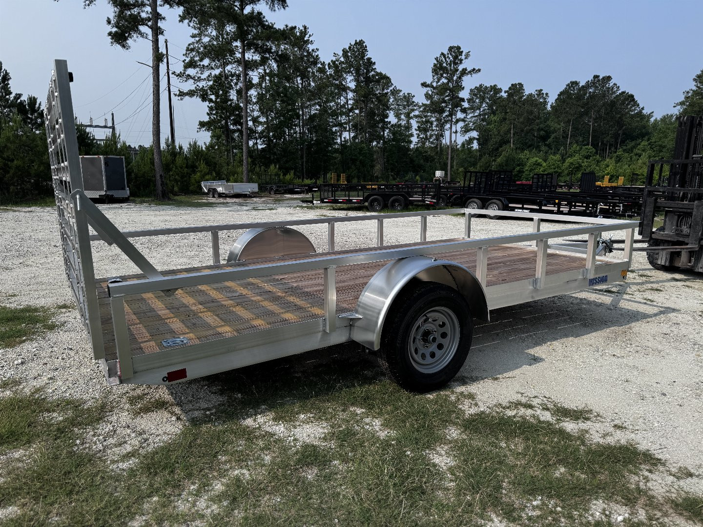 New Misson 80x14 Single Axle 3K Utility Trailer
