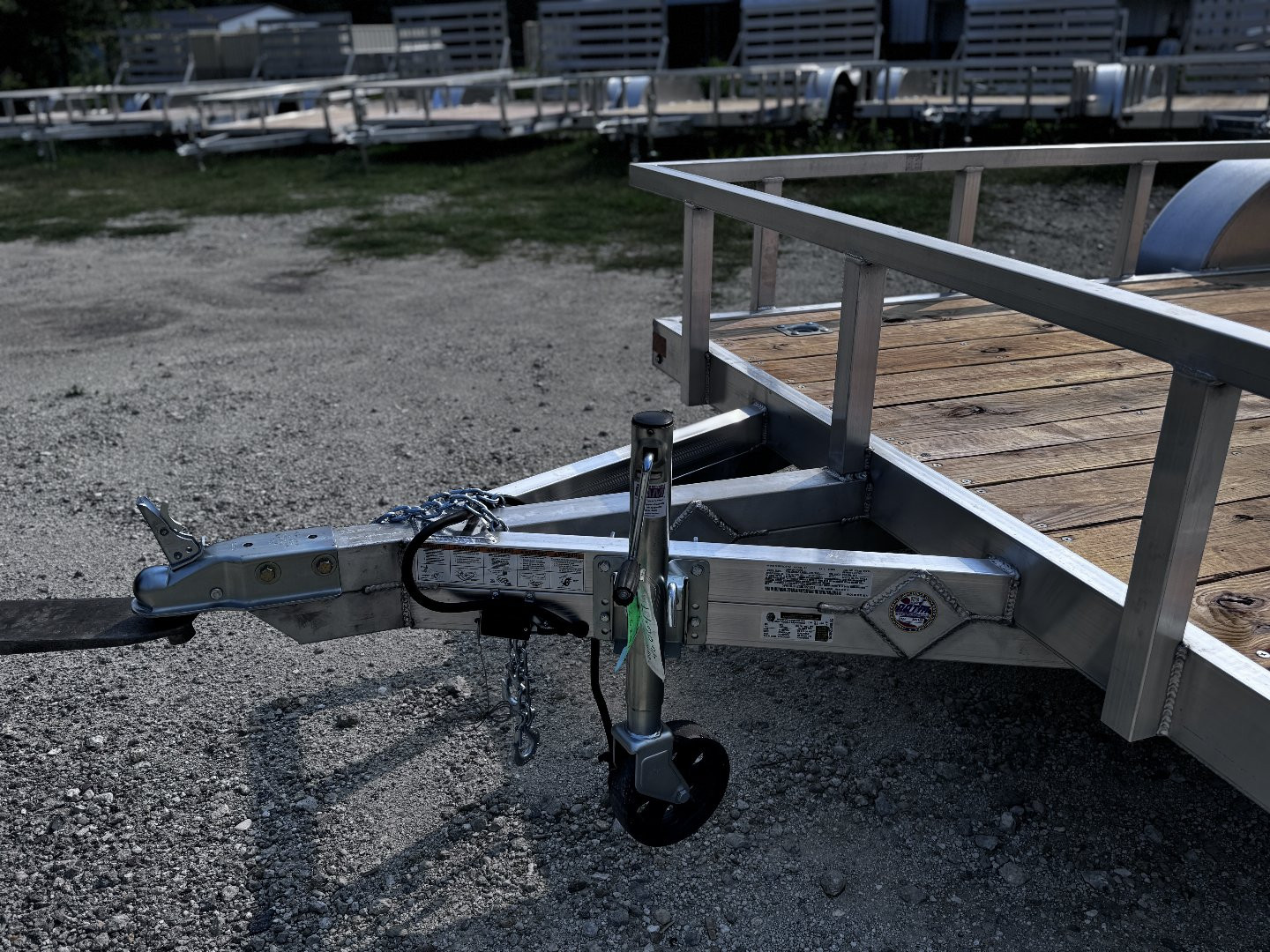 New 2025 Misson 6.5x16 6K Aluminum Tandemn Axle Utility Trailer