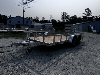 New 2025 Misson 6.5x16 6K Aluminum Tandemn Axle Utility Trailer