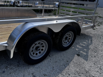 New 2025 Misson 6.5x16 6K Aluminum Tandemn Axle Utility Trailer