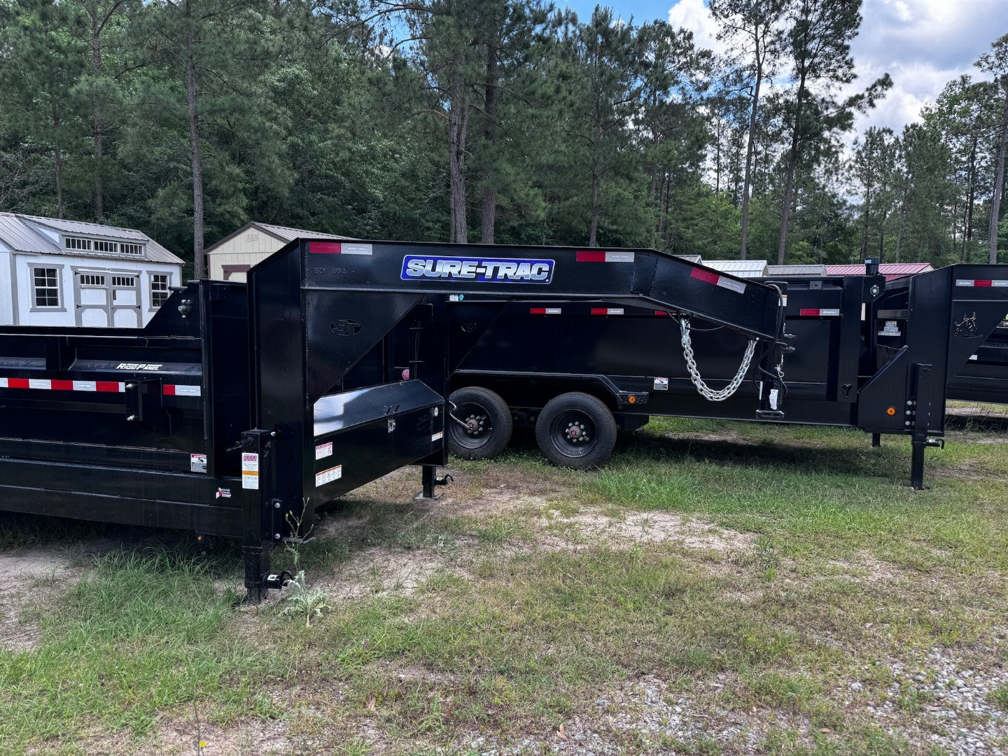 New 2024 Sure-Trac 7x16 Low Profile Gooseneck 14K Dump Trailer