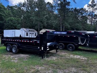 New 2024 Sure-Trac 7x16 Low Profile Gooseneck 14K Dump Trailer