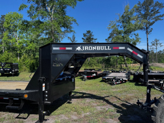 New 2025 Iron Bull 102X26 22,000 lb Super Single 10T Gooseneck Equipment Trailer