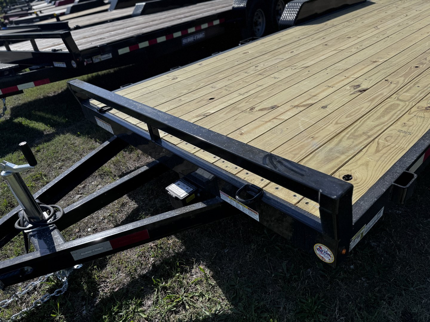 New 2025 Sure-Trac 7X20 (18+2) C-CHANNEL CAR HAULER TRAILER-BLACK ST8220CHW-B-070 Car Hauler