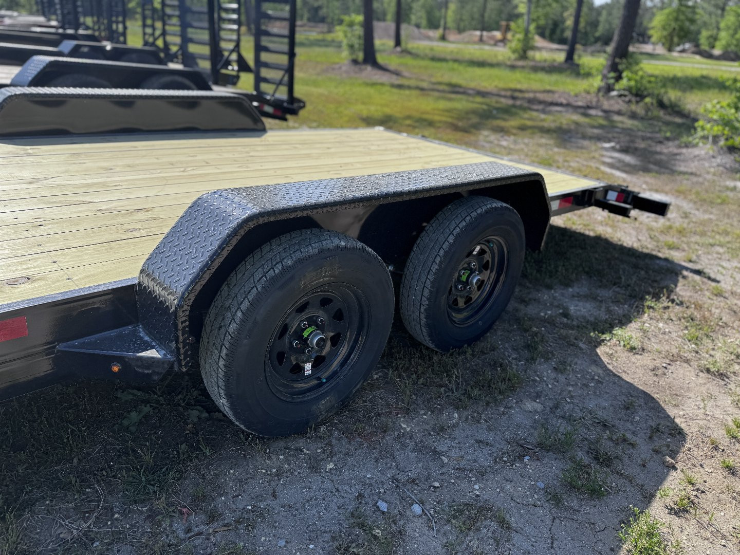 New 2025 Sure-Trac 7X20 (18+2) C-CHANNEL CAR HAULER TRAILER-BLACK ST8220CHW-B-070 Car Hauler
