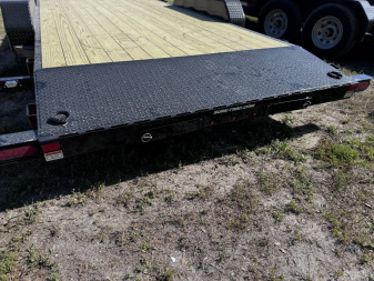 New 2025 Sure-Trac 7X20 (18+2) C-CHANNEL CAR HAULER TRAILER-BLACK ST8220CHW-B-070 Car Hauler