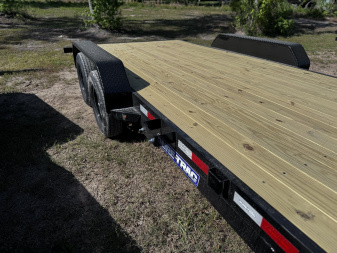 New 2025 Sure-Trac 7X20 (18+2) C-CHANNEL CAR HAULER TRAILER-BLACK ST8220CHW-B-070 Car Hauler