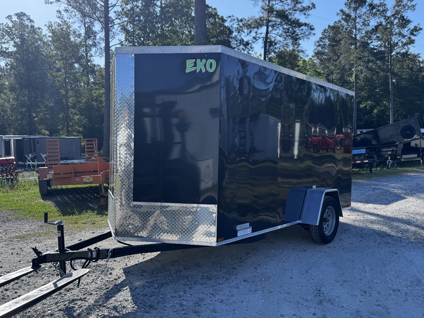 New 2025 Arising EKO 6'x12' SA 3500LB, MED DUTY RAMP, 32"x68" DOOR W/BAR LOCK Cargo / Enclosed Trailer