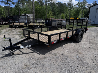 New 2025 Nolan Manufacturing with 1' 3k Mesh Utility Trailer 6x14
