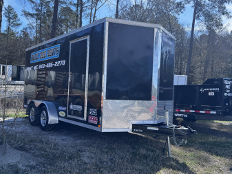 New 2024 Sure-Trac 7x16 7K Cargo / Enclosed Trailer
