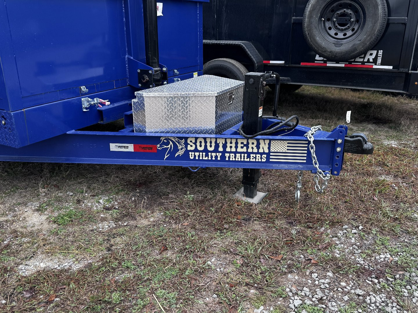 New 2024 Southern Utility 7X14 2ft sides 14K DUMP Trailer (BLUE)