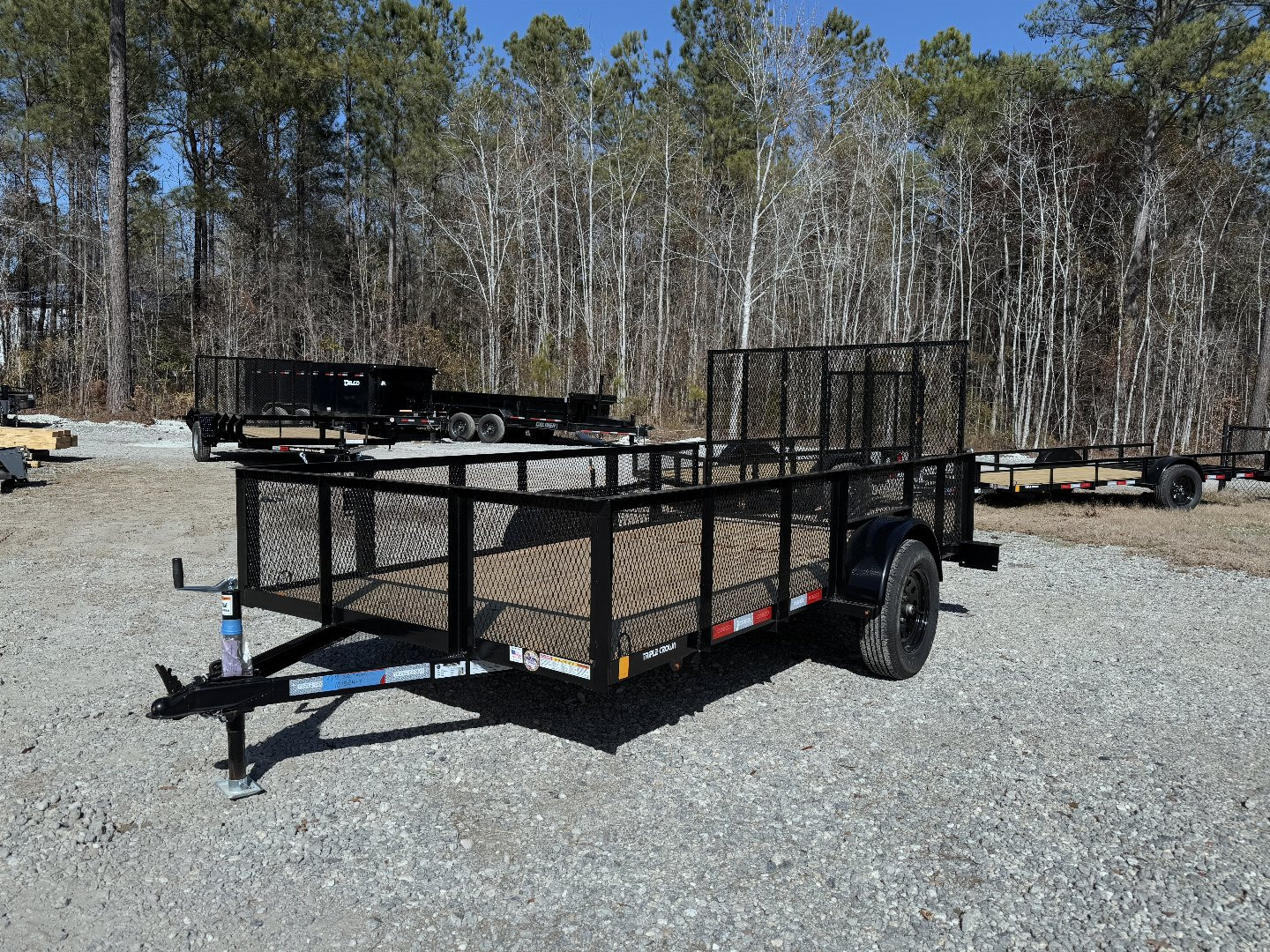 New 2025 Triple Crown Trailers 6x12 Single Axel Utility Trailer 2ft Sides