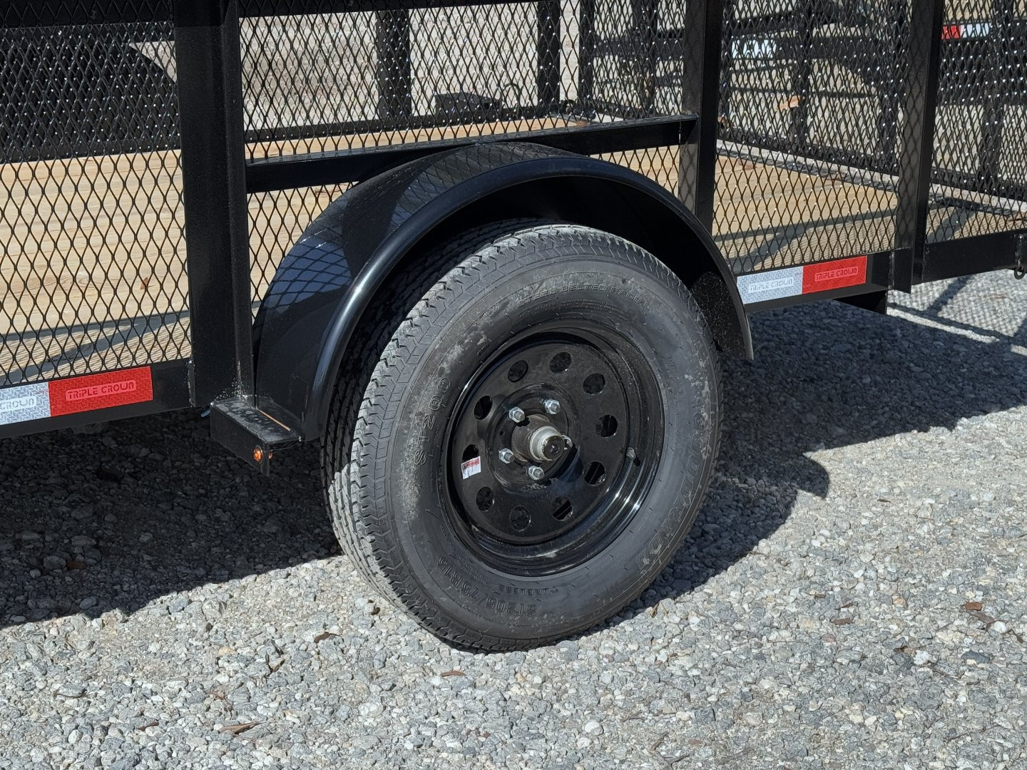 New 2025 Triple Crown Trailers 6x12 Single Axel Utility Trailer 2ft Sides