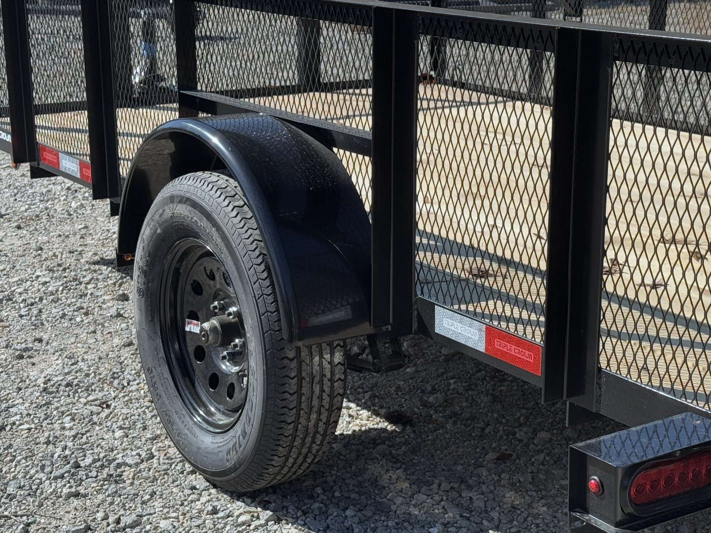 New 2025 Triple Crown Trailers 6x12 Single Axel Utility Trailer 2ft Sides