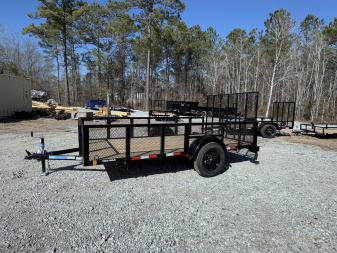 New 2025 Triple Crown Trailers 6x12 Single Axel Utility Trailer 2ft Sides