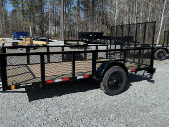 New 2025 Triple Crown Trailers 6x12 Single Axel Utility Trailer 2ft Sides