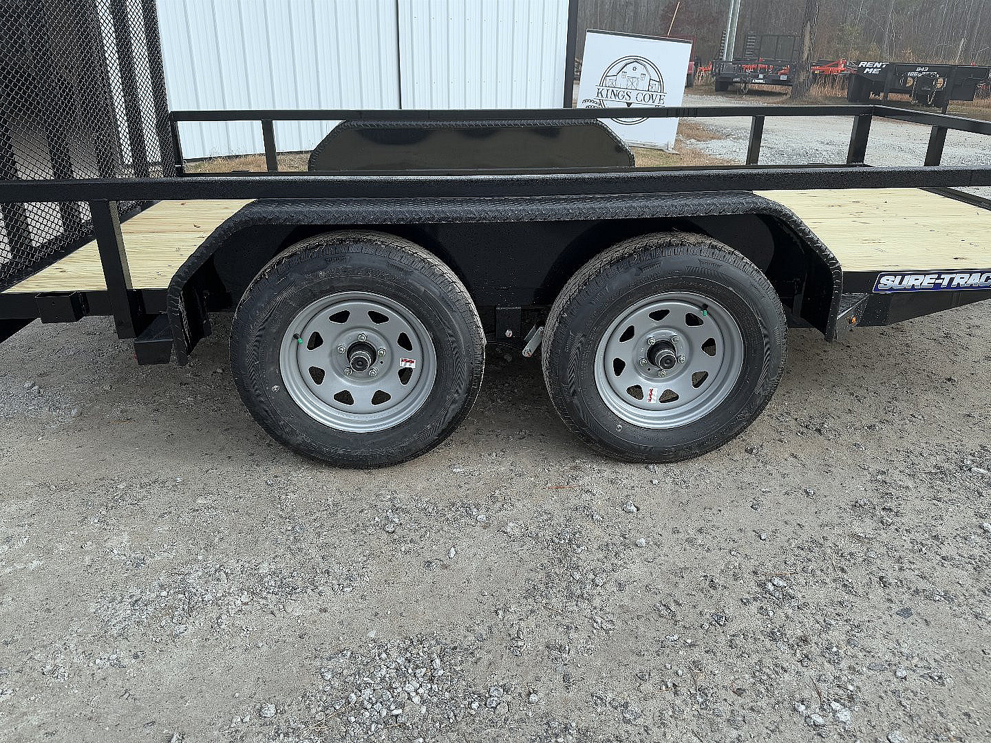 New 2025 Sure-Trac 82"x12' Tandem Axel Utility Trailer