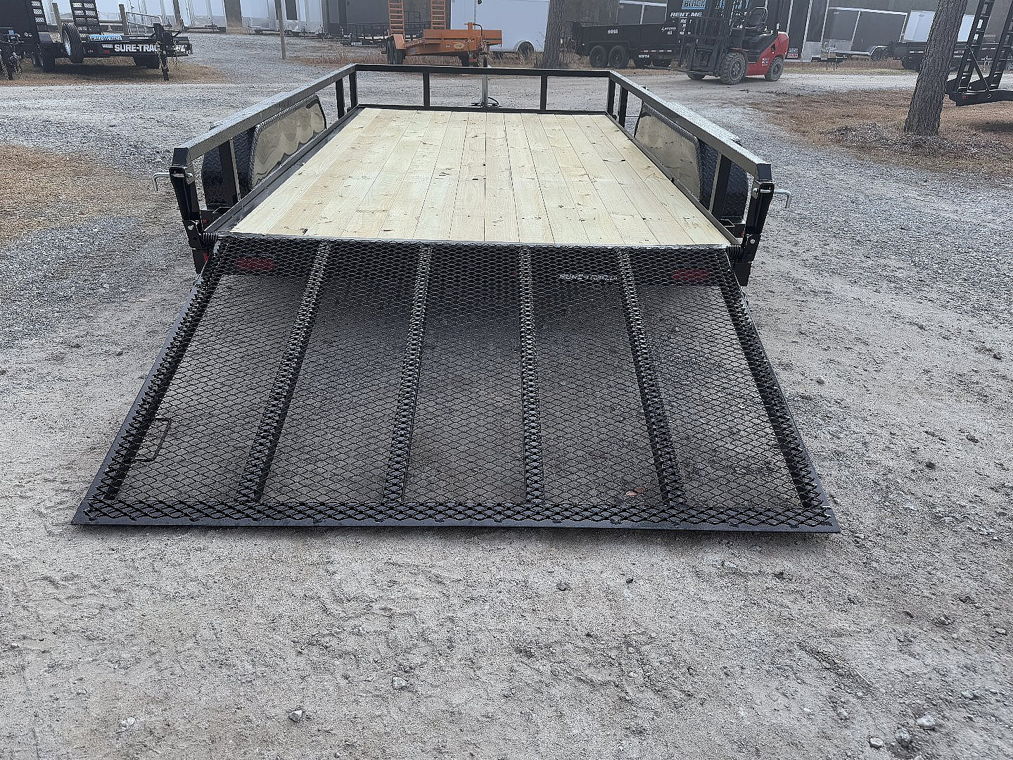 New 2025 Sure-Trac 82"x12' Tandem Axel Utility Trailer