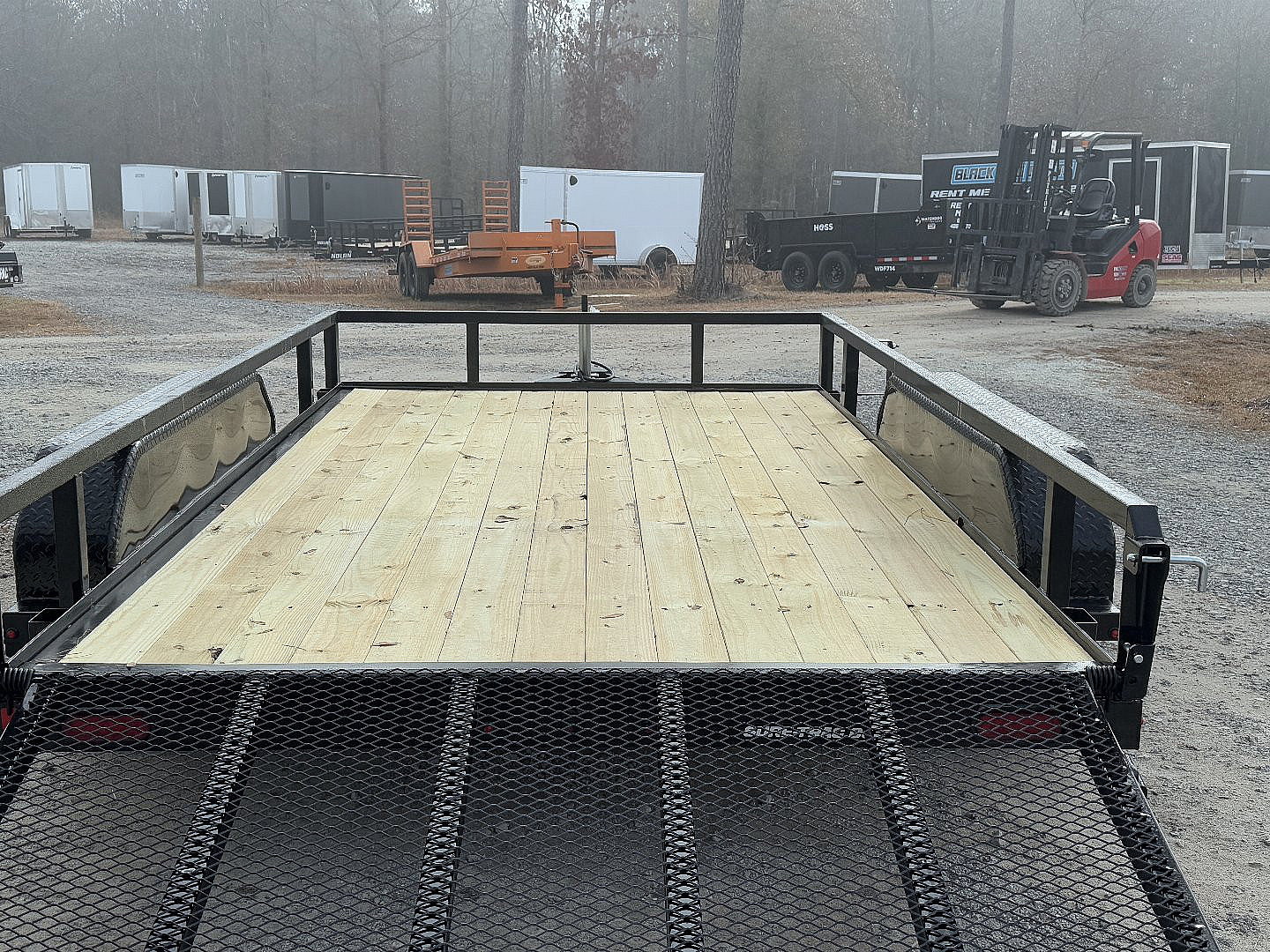New 2025 Sure-Trac 82"x12' Tandem Axel Utility Trailer