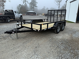New 2025 Sure-Trac 82 x12' Tandem Axel Utility Trailer
