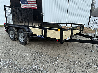 New 2025 Sure-Trac 82"x12' Tandem Axel Utility Trailer