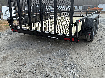 New 2025 Sure-Trac 82"x12' Tandem Axel Utility Trailer