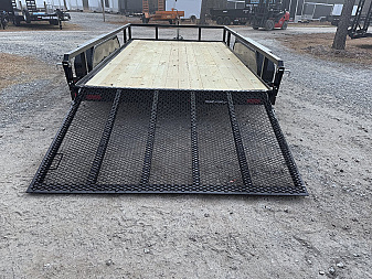 New 2025 Sure-Trac 82"x12' Tandem Axel Utility Trailer