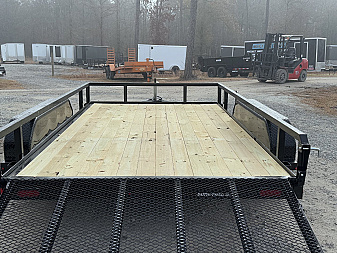 New 2025 Sure-Trac 82"x12' Tandem Axel Utility Trailer