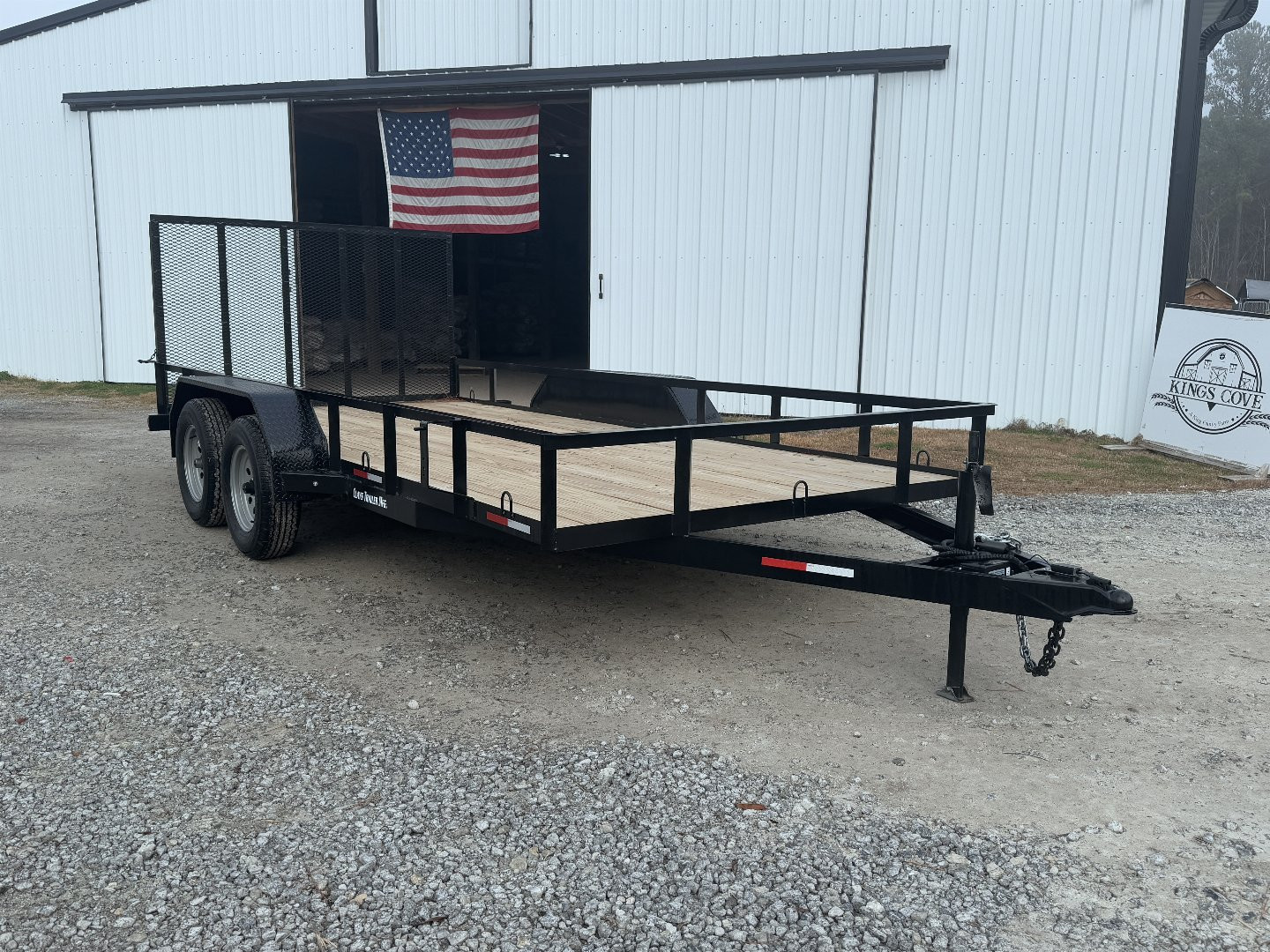 New 2024 Clay's Trailers 7x16 Tandem Axel Utility Trailer