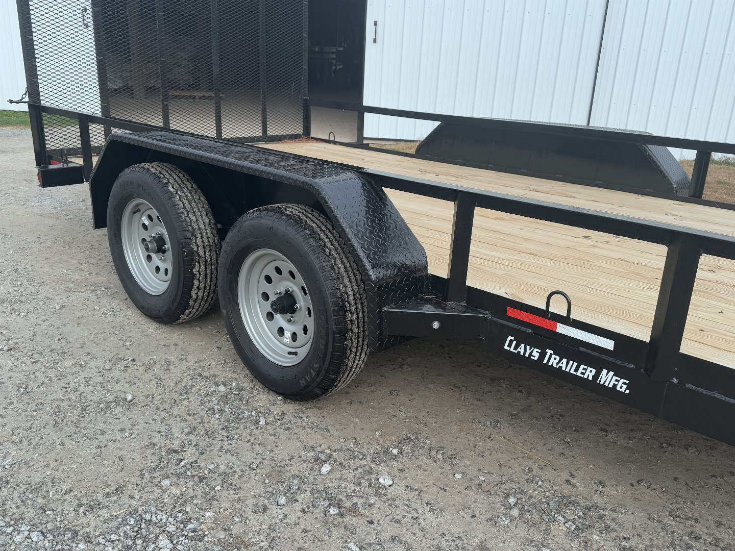 New 2024 Clay's Trailers 7x16 Tandem Axel Utility Trailer