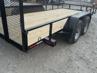 New 2024 Clay's Trailers 7x16 Tandem Axel Utility Trailer