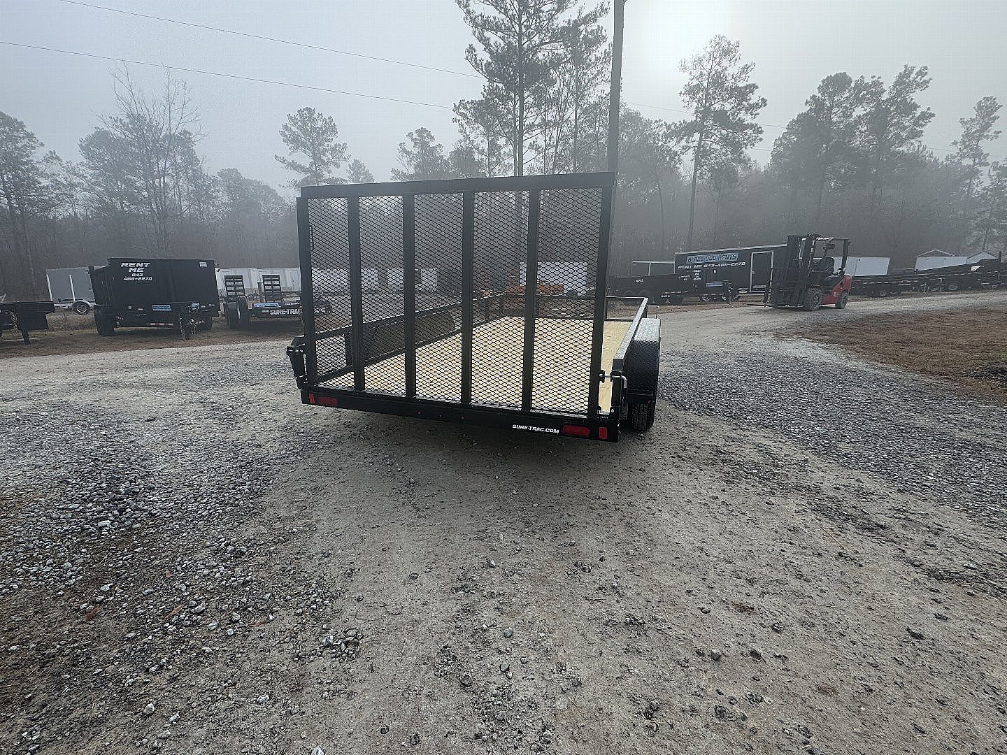 New 2025 Sure-Trac 82"x14' Tandem Axel Utility Trailer