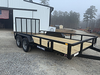 New 2025 Sure-Trac 82"x14' Tandem Axel Utility Trailer