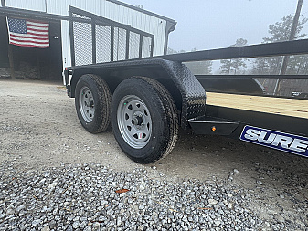 New 2025 Sure-Trac 82"x14' Tandem Axel Utility Trailer
