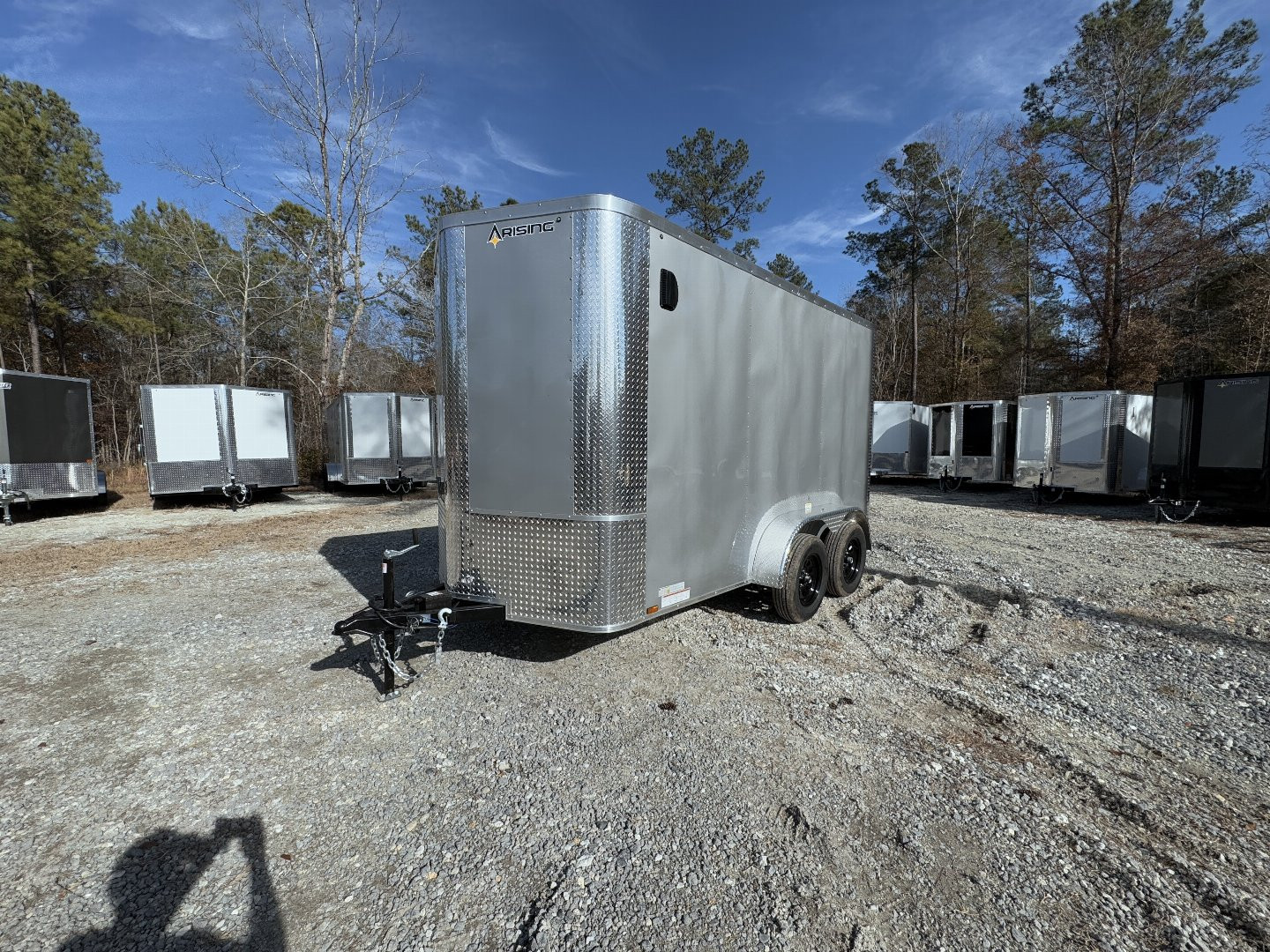 New 2025 Arising 6x12 V-Nose Dual Axel Cargo / Enclosed Trailer