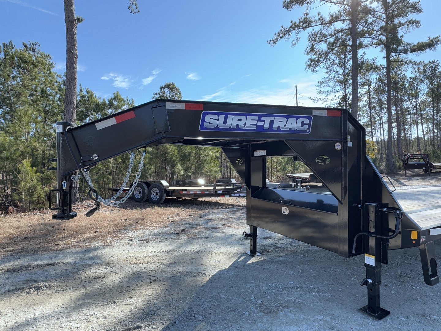 New 2024 Sure-Trac 8.5x20+5 HD Low profile Gooseneck 14K Equipment Trailer