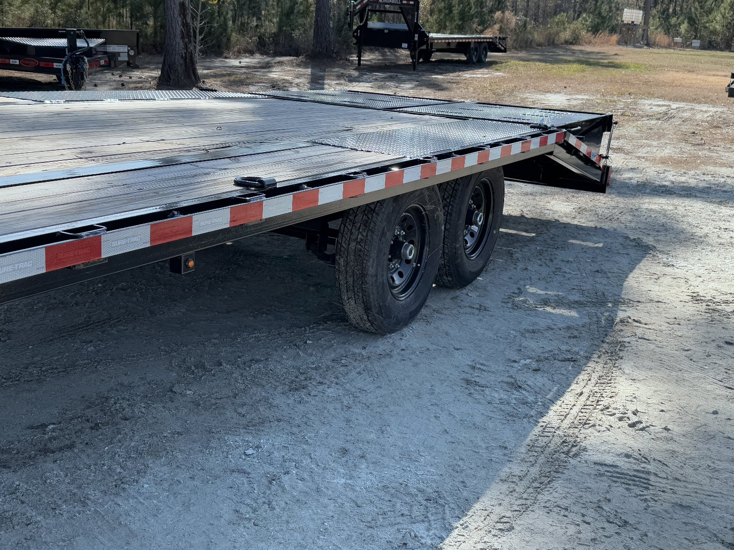 New 2024 Sure-Trac 8.5x20+5 HD Low profile Gooseneck 14K Equipment Trailer