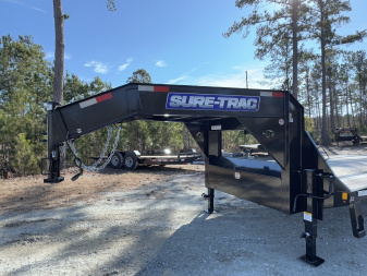 New 2024 Sure-Trac 8.5x20+5 HD Low profile Gooseneck 14K Equipment Trailer