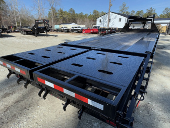 New 2024 Sure-Trac 8.5x20+5 HD Low profile Gooseneck 14K Equipment Trailer