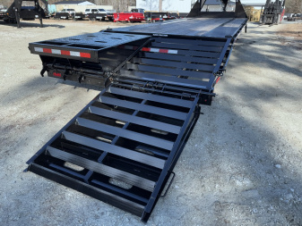 New 2024 Sure-Trac 8.5x20+5 HD Low profile Gooseneck 14K Equipment Trailer
