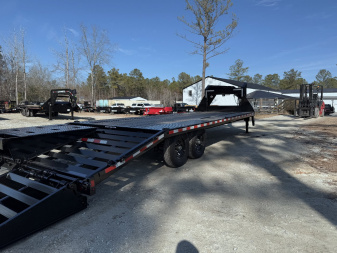 New 2024 Sure-Trac 8.5x20+5 HD Low profile Gooseneck 14K Equipment Trailer